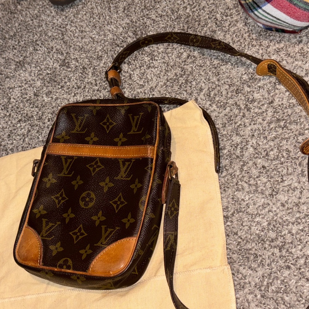 Louis Vuitton Monogram Messenger Bag in Brown and Tan